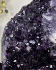 Natural Large Amethyst Geode with Green Jasper Shell - MWS1852