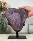 Stuning Natural Amethyst Cluster with Agate Shell - AWS1353