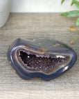 Blue Agate & Amethyst Natural Geode - STGE0074