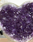 Large Natural Amethyst Heart Carving - HST0251
