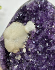 Amethyst Crystal with Unique White Calcite Formation - CBP1159