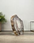 Natural Uruguayan Quartz Stone Slice - SLC0010