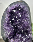 Natural Deep Purple Amethyst Cluster on Metal Stand - MWS3234