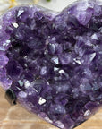 Natural Deep Purple Amethyst Heart Carving - HST0247