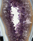 Unique Large Blue Banded Agate & Amethyst Portal - MWS1956