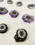 Amethyst Genuine Stalactite Slices Flat - Perfect for Crafting Unique Jewelry - STS0057
