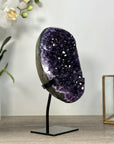 Uruguayan Amethyst Crystal Geode on Stand - MWS2586