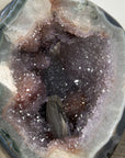 Natural Agate Geode with Beautiful Quartz Crystal Interior - MWS3216