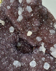 Huge Natural Lavander Amethyst Cluster with Calcite Formations - MWS2749