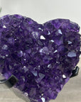 Top Grade Amethyst Stone Heart Carving - HST0306