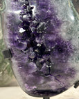 Top Quality Large Amethyst, Huge & Shinny Crystals, Stand included - AWS1048