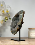Natural Quartz & Jasper Geode, Stand Included - MWS1470