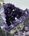 Deep Purple Natural Amethyst Cathedral Geode - CBP1087