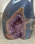 Blue Agate & Amethyst Stone Flame - FST0157