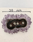 Unique Amethyst & Quartz Stalactite Slices Set - Natural Crystal for Handmade Jewelry - STS0059