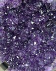Natural Large Amethyst Geode with Black Metal Display - MWS2187