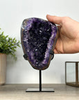 Top Grade Amethyst Geode with Metallic Stand - MWS2420