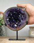 Deep Purple Natural Uruguayan Amethyst Geode - MWS1554