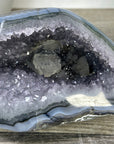 Blue Agate & Amethyst Natural Geode - STGE0036