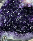 Unique Large Amethyst Stone with Huge Calcite Crystal Specimen - MWS3086