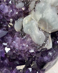 A+ Natural Amethyst with unique Calcite Crystal Inclusion - Collector Grade Specimen - MWS1776