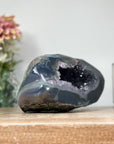 Natural Amethyst Geode with Polished Agate Shell - STGE0003