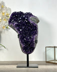 Premium Uruguayan Amethyst Geode With Metal Stand - MWS2753