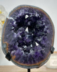 Exquisite Natural Deep Purple Amethyst Geode - MWS1443