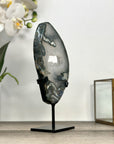Quartz & Green Jasper Stone Portal on Stand - MWS2857