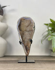 Natural Agate Geode with Beautiful Quartz Crystal Interior - MWS3341