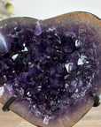Deep Purple Uruguayan Amethyst Heart Carving - HST0257