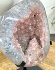 Unique Pink Amethyst Geode with Calcite Formation - MWS3051