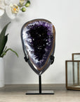 Natural Agate & Amethyst Geode, Stand included - MWS2173