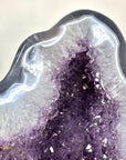 XXL Blue Agate & Amethyst Geode Free Form Statement Piece from Uruguay - CBP1440