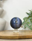 Banded Agate & Druzy Sphere Geode - SPH0220