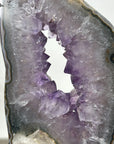 Natural Amethyst Geode Slice Portal with Stand - MWS1947