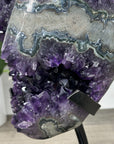 Top Quality Natural Amethyst Geode on Stand - MWS2931