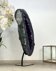 Huge Natural Top Grade Amethyst Geode, Metal Stand Included - MWS2476