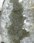 XXL Natural Green Sugar Quartz Specimen Statement Piece on Metal Stand - MWS3366