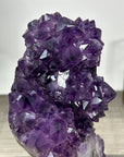 Deep Purple Amethyst Cluster on Metal Stand - MWS2772