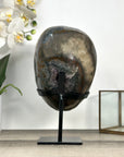 Natural Uruguayan Amethyst Geode on Metal Stand - MWS2780