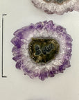 High-Quality Amethyst & Quartz Stalactite Slices for Jewelers - Wholesale Bulk Pack - STS0081