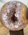 Amethyst & Agate Sphere Geode with Crystal Cavity - SPH0204