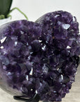 A grade Deep Purple Amethyst Heart - HST0279