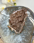 Stunning Quartz Geode with Sugar Druzy Crystals - MWS2124