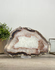 Natural Agate & Quartz Stone Slice for Home Decor - SLC0012
