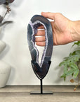 Natural Agate & Amethyst Geode Slice Portal - MWS3243