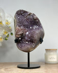 Natural Amethyst Cluster with Calcite Formation - MWS1424