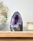 Natural Amethyst Cave Geode with Calcite Crystal Inclusion - CBP1108