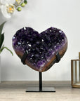 Stunning Deep Purple Amethyst Heart Carving - HST0284